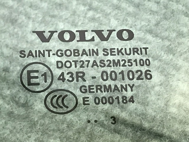 新品!C70 MB系 2006-2013 純正 左 リア ドア ガラス 43R-001026 31256477 ボルボ/VOLVO(126720)