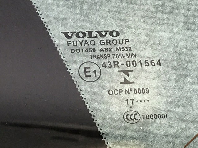 新品!V60 FB系/2011-2017 左 リア クォーター ガラス 43R-001564 31385428 ボルボ/VOLVO(126838)
