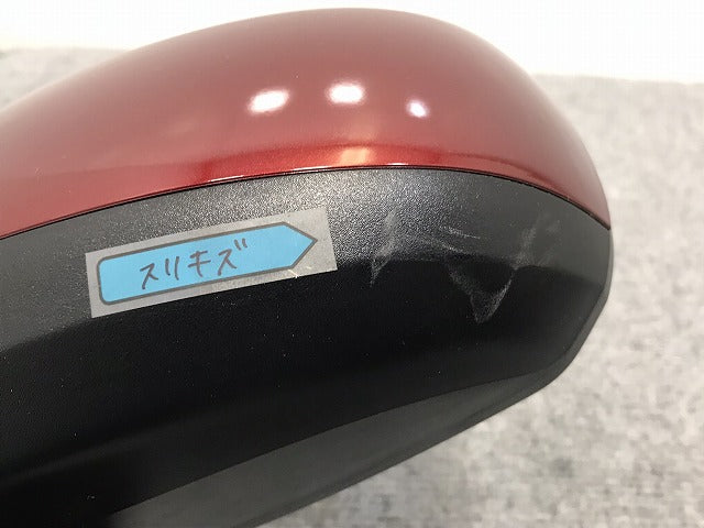 キャスト/ピクシスジョイ LA250S/LA260S/LA250A/L260A 純正 左 ドアミラー 9線 87940-B2M60-02 87940-B2M91 ファイアーレッド R67 (127041)