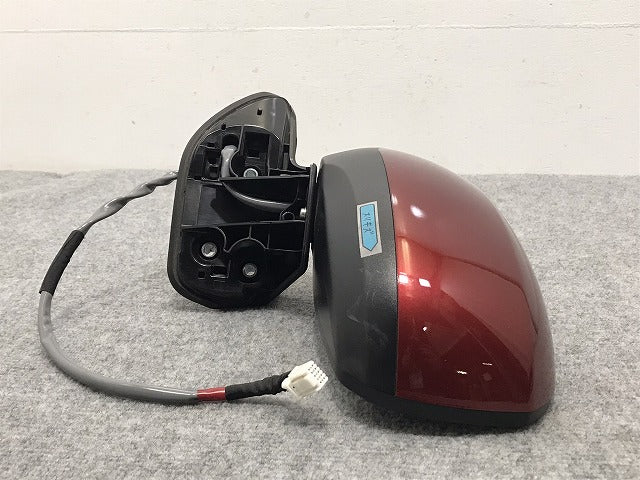 キャスト/ピクシスジョイ LA250S/LA260S/LA250A/L260A 純正 左 ドアミラー 9線 87940-B2M60-02 87940-B2M91 ファイアーレッド R67 (127041)