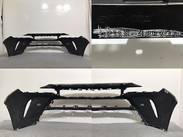 ハリアー/ハイブリッド 80系/MXUA80/MXUA85/AXUH80/AXUH85 純正 フロント バンパー 52119-488301 プレシャスブラックパール 219 トヨタ(127345)