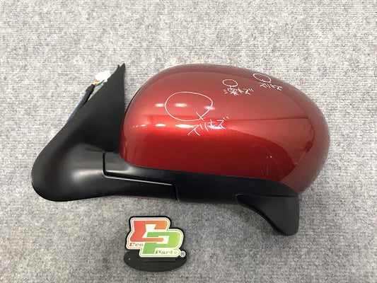 ジューク F15/NF15/YF15 純正 左 ドアミラー 5線 96301-1KL7A レッド メタリック 日産(127557)