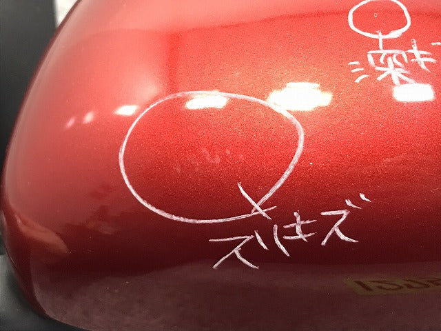 ジューク F15/NF15/YF15 純正 左 ドアミラー 5線 96301-1KL7A レッド メタリック 日産(127557)