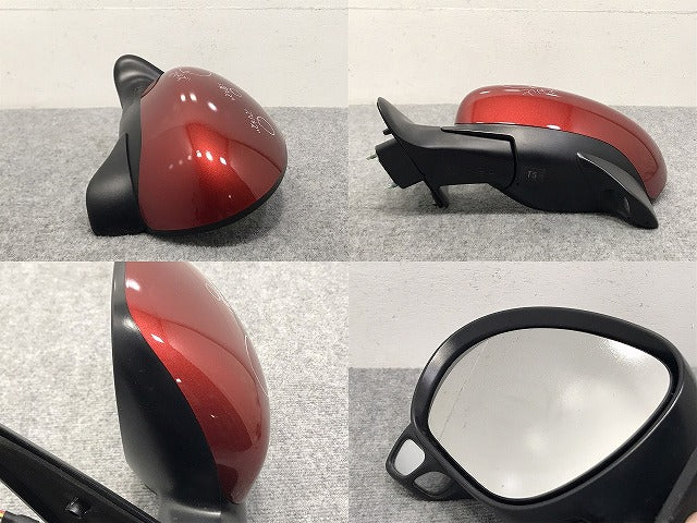 ジューク F15/NF15/YF15 純正 左 ドアミラー 5線 96301-1KL7A レッド メタリック 日産(127557)