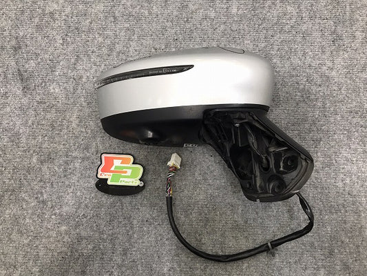 ノート E12/HE12/NE12/SNE12 純正 後期 右 ドアミラー 12線 カメラ ウインカー付 Murakami G579/G531 ブリリアントシルバーメタリック K23(128035)