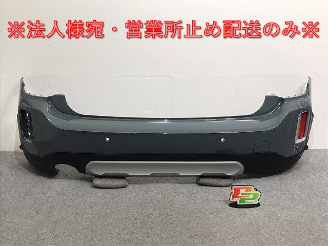 クロスオーバー F60 純正 リア バンパー 右リフレクター付 5112 9 477 892/51129477892 セージグリーンメタリック C4L MINI(128173)