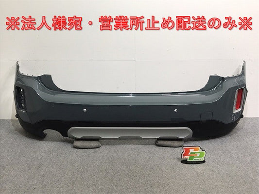 クロスオーバー F60 純正 リア バンパー 右リフレクター付 5112 9 477 892/51129477892 セージグリーンメタリック C4L MINI(128173)