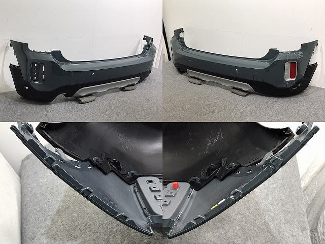 クロスオーバー F60 純正 リア バンパー 右リフレクター付 5112 9 477 892/51129477892 セージグリーンメタリック C4L MINI(128173)