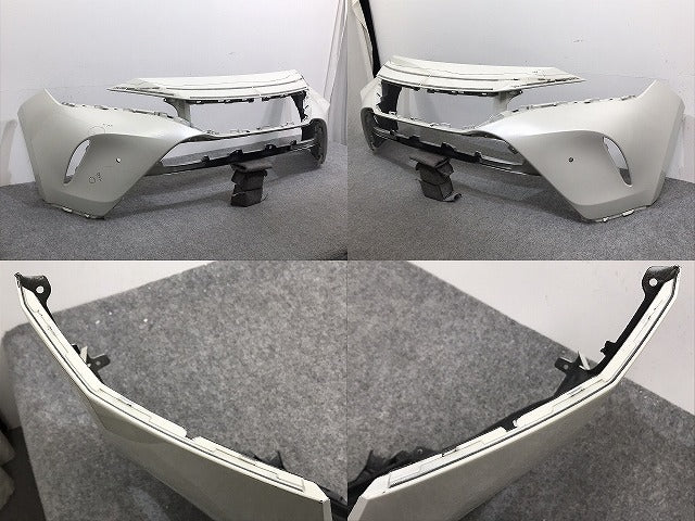 ハリアー/ハイブリッド 80系/MXUA80/MXUA85/AXUH80/AXUH85 純正 フロント バンパー 52119-48830 ホワイト パール 070 or 089 トヨタ(128308)