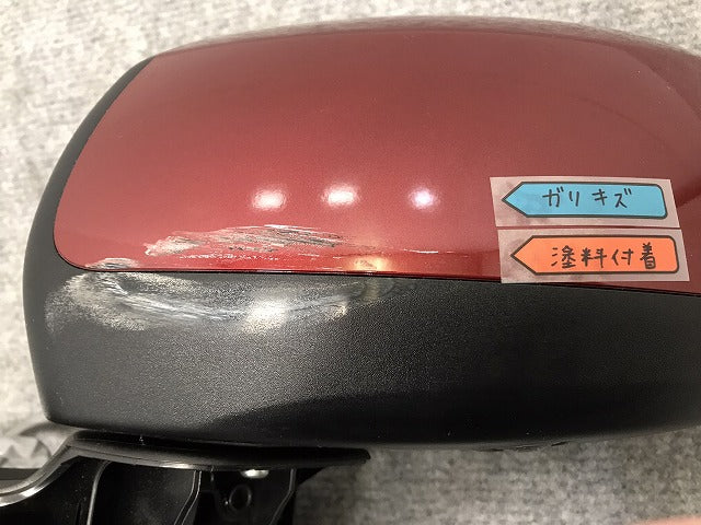 キャスト/ピクシスジョイ LA250S/LA260S/LA250A/L260A 純正 左 ドアミラー 11線 カメラ付 87940-B2M60-02 87940-B2Q51 レッド R67(128432)