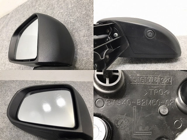 キャスト/ピクシスジョイ LA250S/LA260S/LA250A/L260A 純正 左 ドアミラー 11線 カメラ付 87940-B2M60-02 87940-B2Q51 レッド R67(128432)