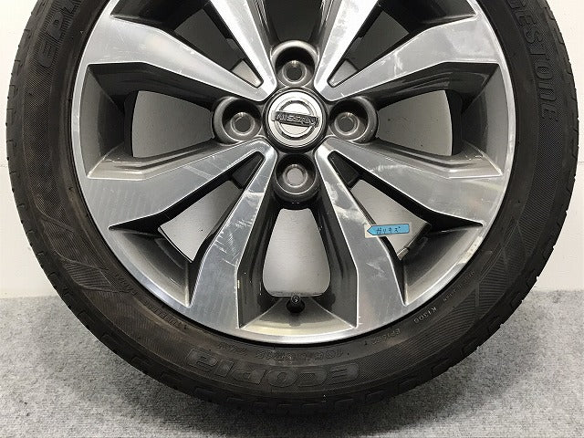 デイズルークスハイウェイスター/ekスペースカスタム B21A/B11A 純正 ラジアル タイヤホイール 1本のみ 15x4.5J/ET46/4穴 4H/PCD100/ハブ径56(128529)