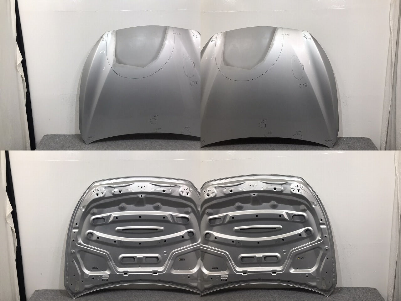 スカイライン 350GT ハイブリッド V37/YV37/HV37/HNV37/ZV37 純正 ボンネット/エンジンフード アルミ製 ブリリアントシルバーメタリック K23 日産(128591)