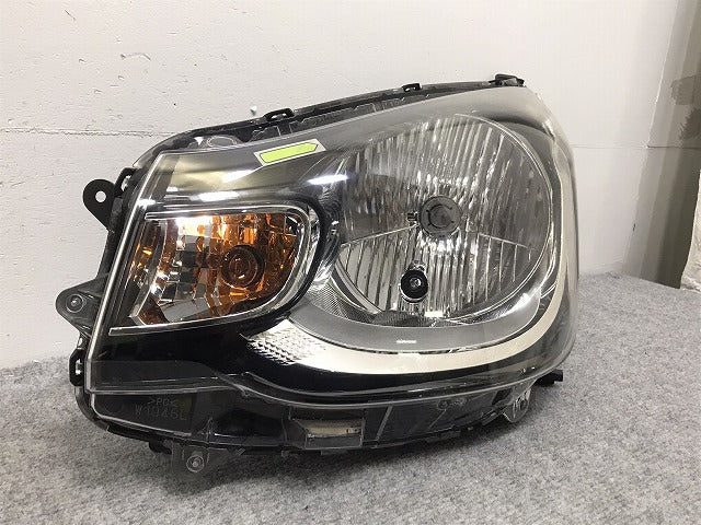 eKワゴン B11W 純正 左 ヘッドライト/ランプ ハロゲン レベライザー STANLEY W1046 三菱(128868)