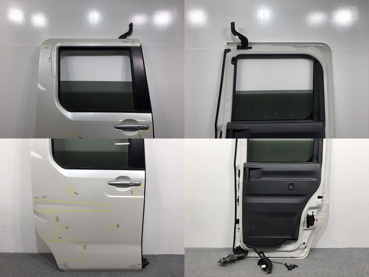 ウェイク/WAKE/ピクシスメガ LA700S/LA700S/LA700A/LA710A 純正 右 スライドドア ガラス/内張り付 ホワイト メタリック ダイハツ(129133)