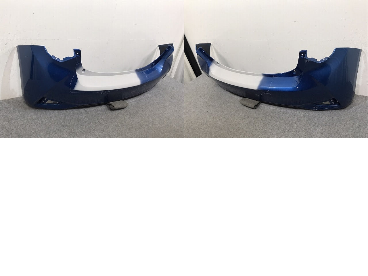 ヴィッツ 130/KSP130/NSP130/NSP135/NCP131 純正 後期 リア バンパー 52159-52870 ブルーメタリック 8T7 トヨタ(129428)