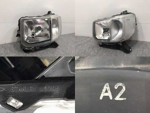 ウェイク/ピクシスメガ/ハイゼットキャディー LA700S/A/V/LA710S/A/V 純正 左 ヘッドライト ハロゲン 刻印A2 W3796 81170-B2640(129547)