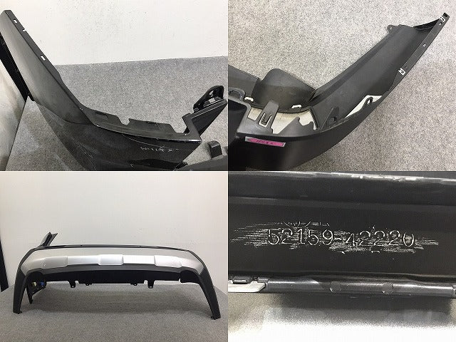 RAV4 ラブ4 MXAA52/MXAA54/AXAH52/AXAH54 純正 リア バンパー 52159-42220 アティチュードブラックマイカ 218 トヨタ(129660)