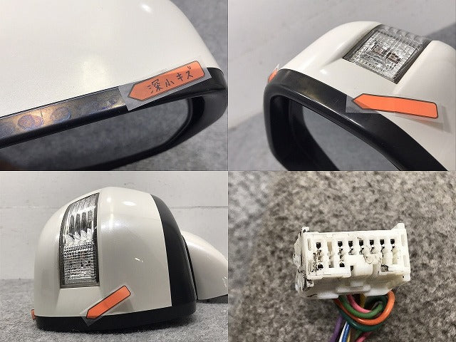 N-BOX/NBOX Nボックス/カスタム JF1/JF2 純正 右 ドアミラー 9線 ウインカー付 Murakami P9292 ホワイト パール ホンダ(130154)