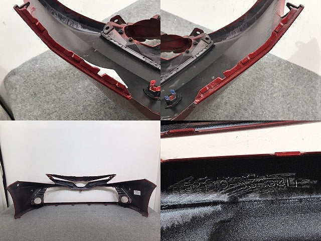 カムリ/CAMRY AXVH70/AXVH75 純正 前期 フロント バンパー 52119-33A50LE レッド メタリック 3T7 or 3U5 トヨタ(130390)