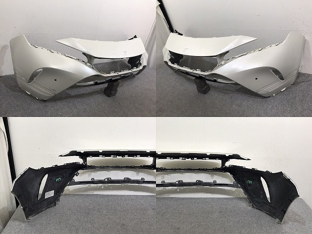 ハリアー/ハイブリッド 80系/MXUA80/MXUA85/AXUH80/AXUH85 純正 フロント バンパー 52119-48830 ホワイト パール トヨタ(130970)