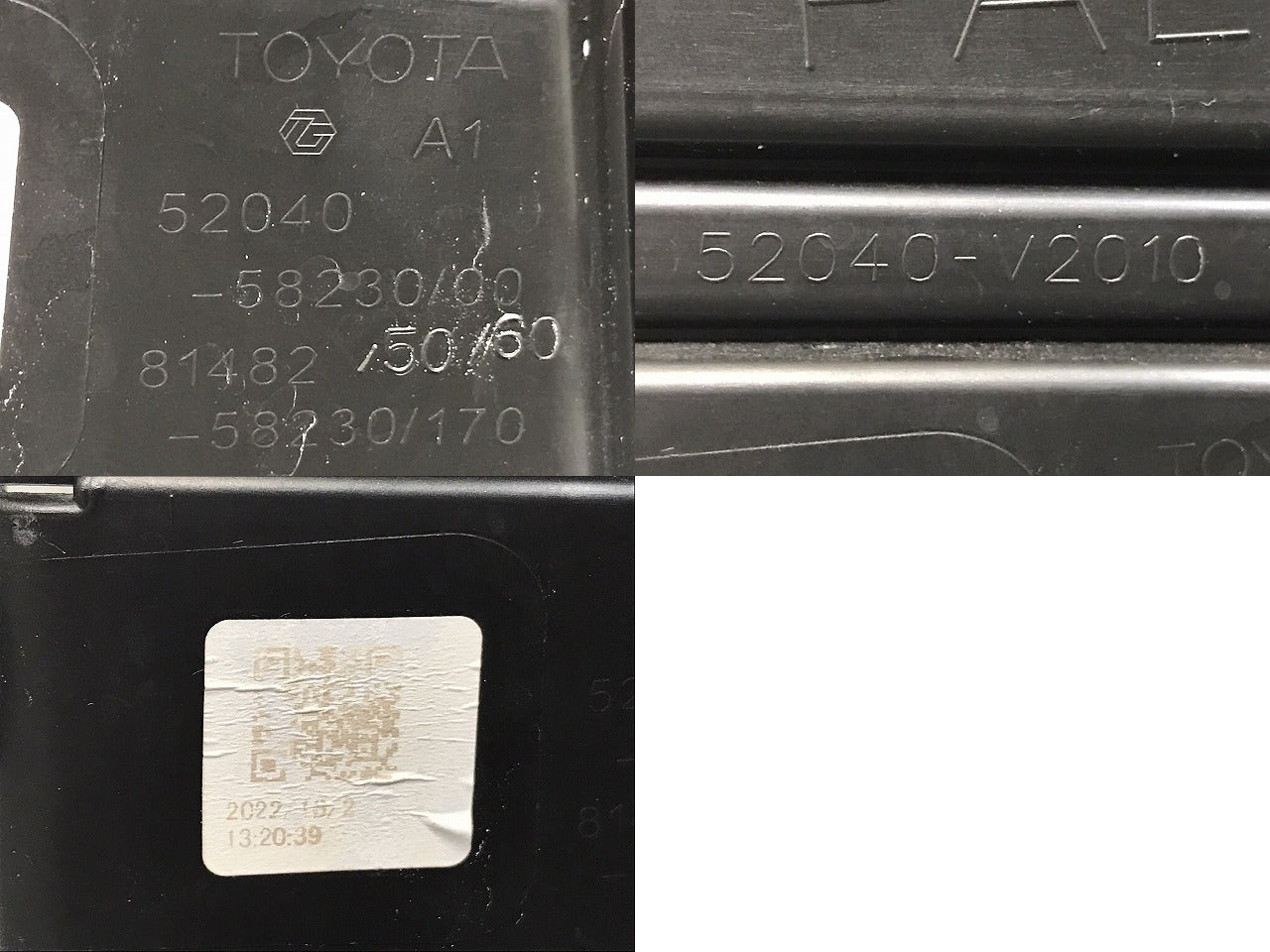 アルファード/S/ハイブリッド 30系/AGH30W/AGH35W/GGH30W/GGH35W/AYH30W 純正 後期 左 フォグカバー/フォグランプカバー 52040-58230(131183)