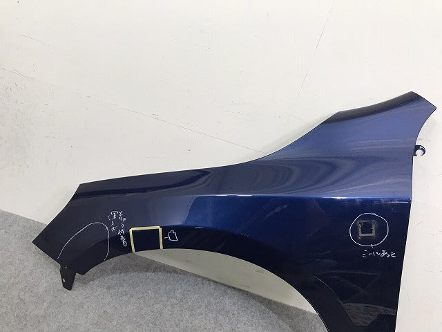 V60 FB系 純正 前期 左 フロント フェンダー ブルー メタリック 498 or 706 ボルボ(131470)