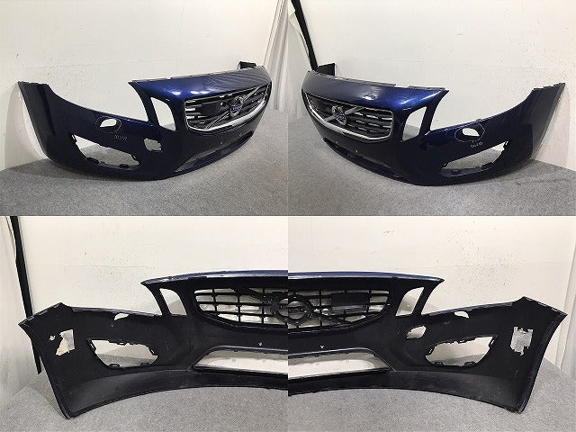 V60 FB系 2011-2012 純正 前期 フロント バンパー 31290811 ネイビー メタリック ボルボ(131478)