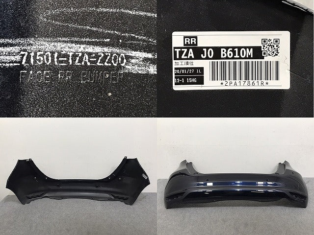 フィット GR1 GR2 GR3 GR4 GR5 GR6 GR7 GR8 純正 リア バンパー 71501-TZA-ZZ00 ミッドナイトブルービームメタリック B610M ホンダ(131496)