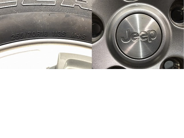 ジープ ラングラー JK 系 純正 ラジアル タイヤホイール 1本のみ 18x7.5J ET44.45 5穴 5H PCD127 ハブ径71mm 1JC34TRMAA AB(131514)