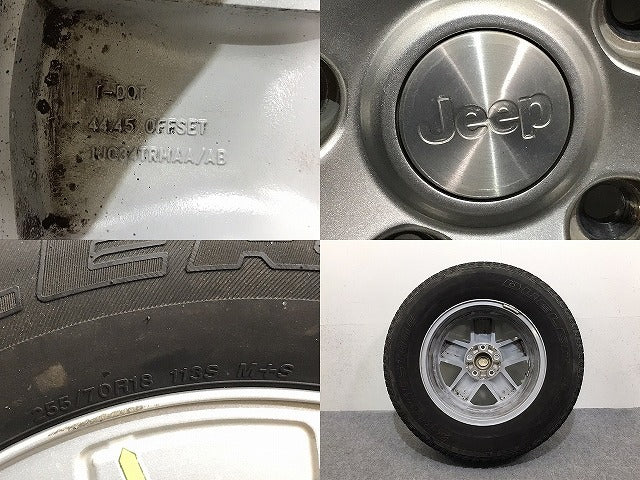 ジープ ラングラー JK 系 純正 ラジアル タイヤホイール 1本のみ 18x7.5J ET44.45 5穴 5H PCD127 ハブ径71mm 1JC34TRMAA AB(131516)