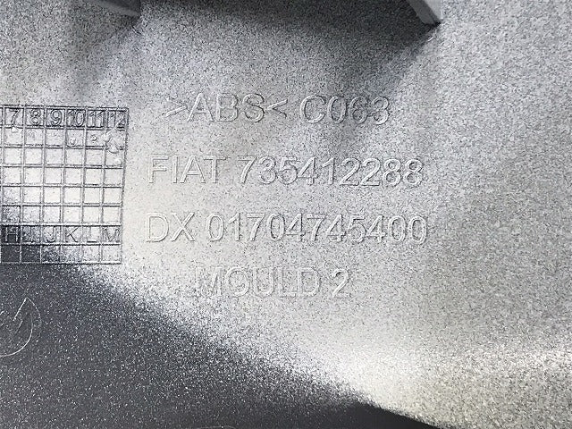 新品!500 31212 31209 純正 右  ドアミラーカバー 735412288 ボサノバホワイト 268A フィアット(131596)