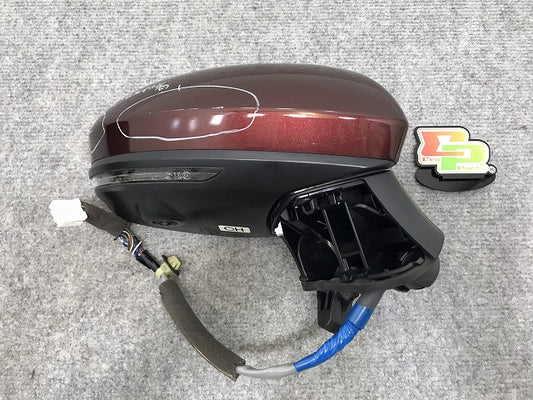 ノート/NOTE E13/SNE13 純正 右 ドアミラー 14線 ウインカー/カメラ付 ICHIKOH 8345/5427 バーガンディー NBQ 日産(131809)