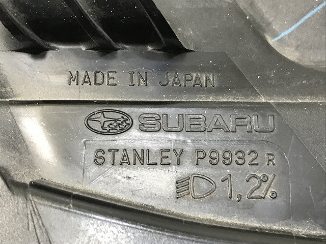インプレッサ G4 スポーツ XV GP2 GP3 GP6 GP7 GJ2 GJ3 GJ6 GJ7 純正 前期 右 ヘッドライト HID レベライザー P9932 84913FJ101(132179)