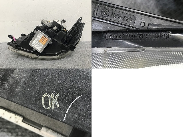 ワゴンR スティングレー AZワゴン カスタムスタイル MH23S MJ23S 純正 右 ヘッドライト キセノン HID レベ バラスト OK 100-59191(132180)