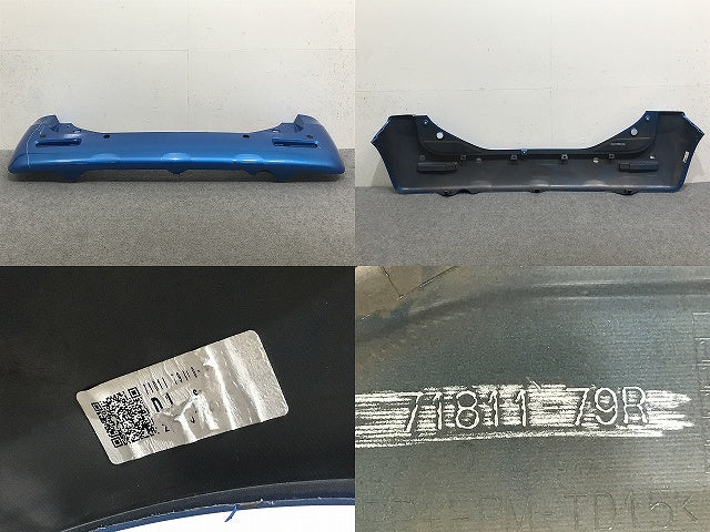 スペーシア フレアワゴン MK53S MM53S 純正 リア バンパー 71811-79R ブリスクブルーメタリック XWY スズキ(132302)