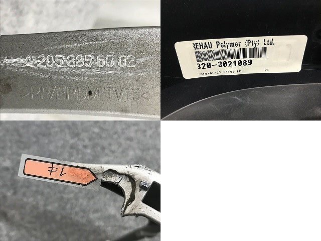 Cクラス W205 AMG 純正 後期 フロント バンパー A 205 885 60 02 2058856002 シルバー メタリック メルセデスベンツ(132305)