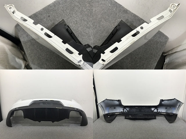 マカン 95B 純正 リア バンパー ディフューザー付 95B 807 421/95B807421 ホワイト ソリッド ポルシェ(132896)