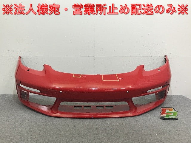 718 ケイマン/718 ボクスター 982 純正 フロント バンパー 982.807.221FFF ガーズレッド 84A ポルシェ(132904)