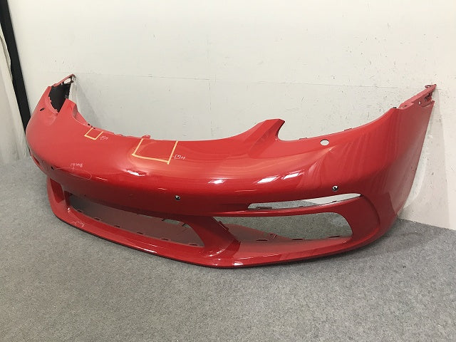 718 ケイマン/718 ボクスター 982 純正 フロント バンパー 982.807.221FFF ガーズレッド 84A ポルシェ(132904)