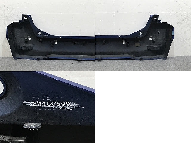 デイズルークス/EKスペース B21A/B11A 純正 リア バンパー 6410C599 オーシャンブルーパール SMB 日産(133015)