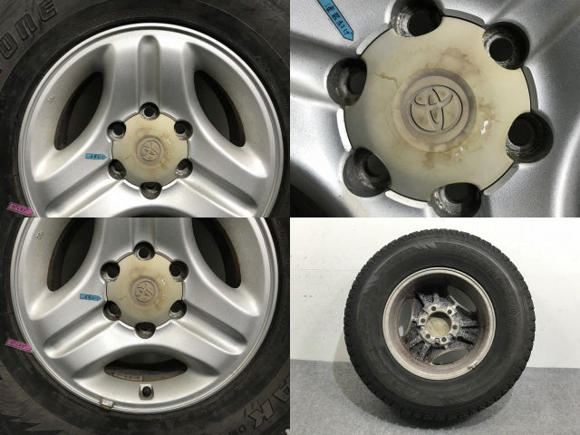 ランドクルーザー/ランクル/プラド 90 純正 後期 タイヤホイール スタッドレス 1本 16x7JJ/ET15/6穴 6H/PCD139.7/ハブ径103mm(133477)