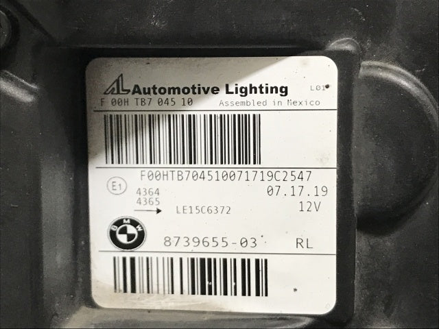 ジャンク!X3 X4 シリーズ G01/G02 純正 前期 左 ヘッドライト/ランプ LED AL Automotive Lighting 8739655-03 BMW(133589)