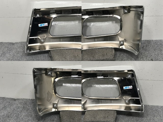 新品!キャンター 8代目 FBA/FEA・B・C系(2010年-2020年)標準 2t 社外 左右 フロント コーナーバンパー ジェットイノウエ メッキ(133678)