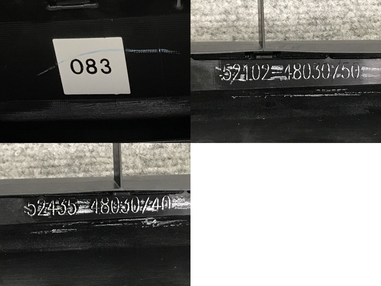 新車取り外し!RX/350/500h/Fスポーツ TALA15/TALH17 純正 フロント スポイラー 52102-48030 ホワイトノーヴァガラスフレーク 083(133741)