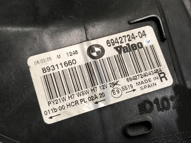 3シリーズ E90/E91 純正 前期 右 ヘッドライト/ランプ 光源不明 VALEO 6942724-04 BMW(133962)