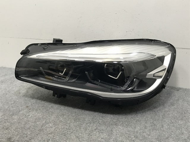 2シリーズ F45/F46 純正 後期 左 ヘッドライト/ランプ LED 8738643-03/LE16C6380 BMW(134009)