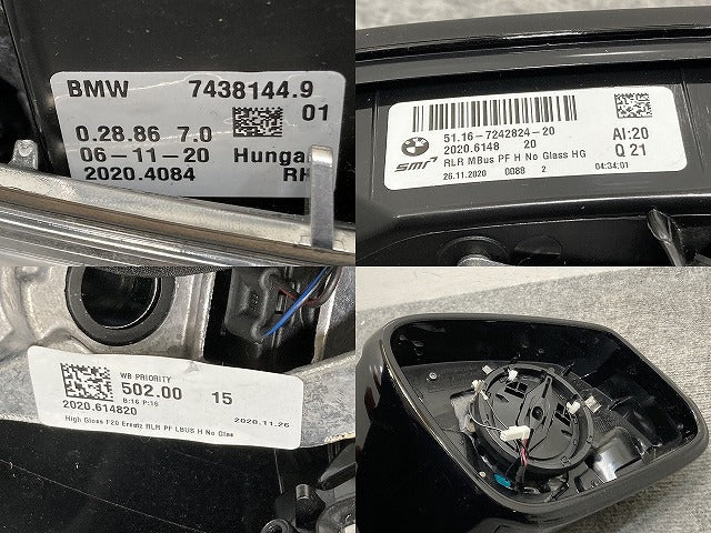 新品!1シリーズ F20 純正 右 ドアミラー 5線 ウインカー付 51.16-724824-20 51167242824 BMW(134059)