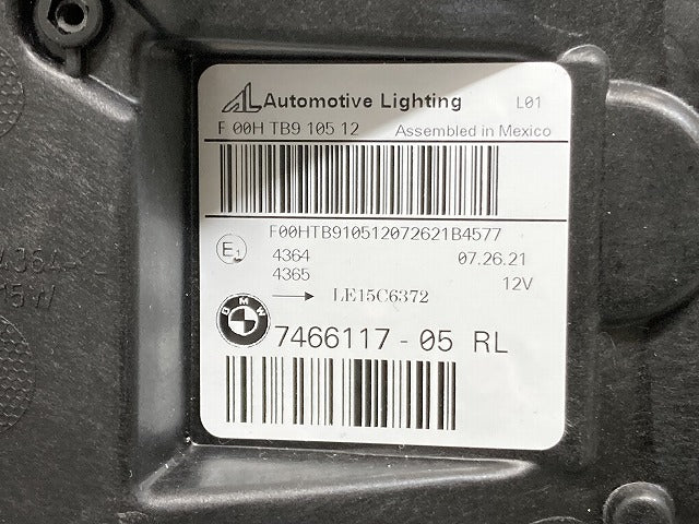 新品!X3 G01 純正 前期 左 ヘッドライト/ランプ LED AL Automotive Lighting 7466117-05/LE15C6372 BMW(134060)