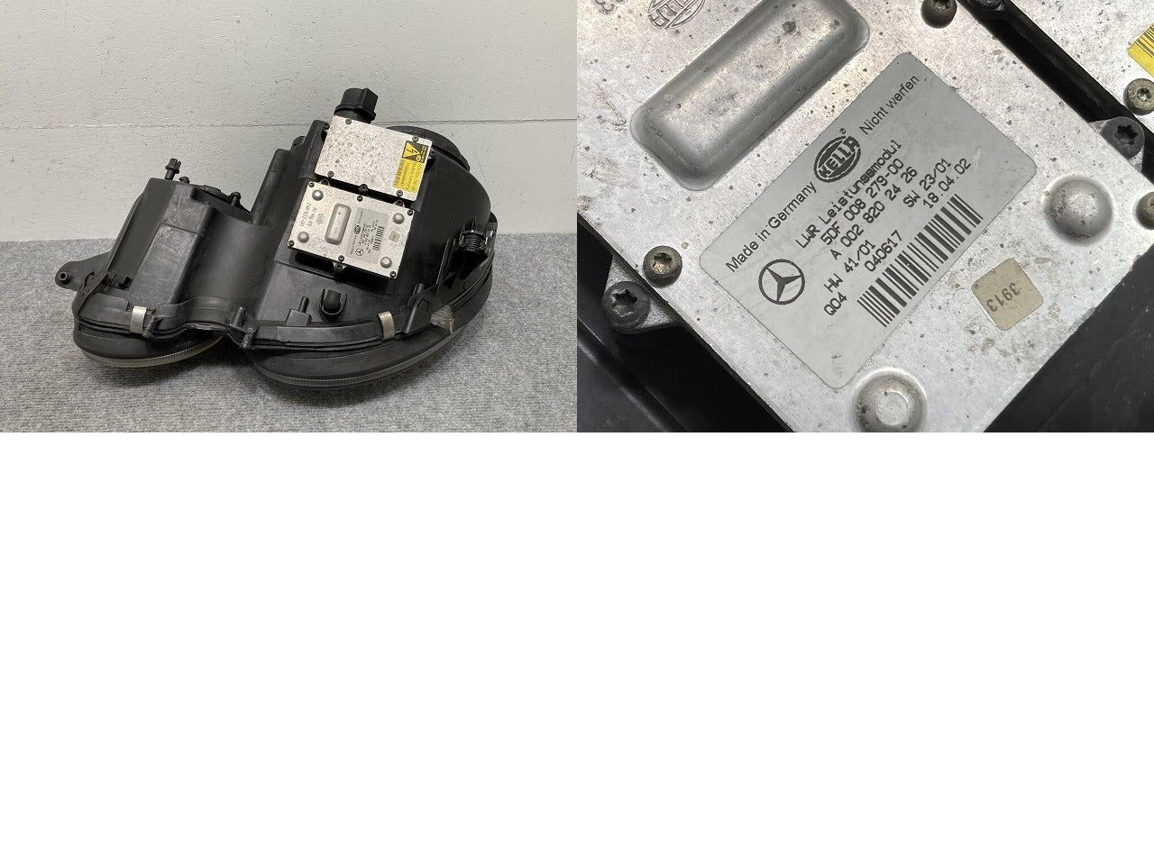 Eクラス W211 純正 前期 右 ヘッドライト/ランプ キセノン HID AFS無 バラスト付 A 002 820 24 26 メルセデスベンツ(134176)